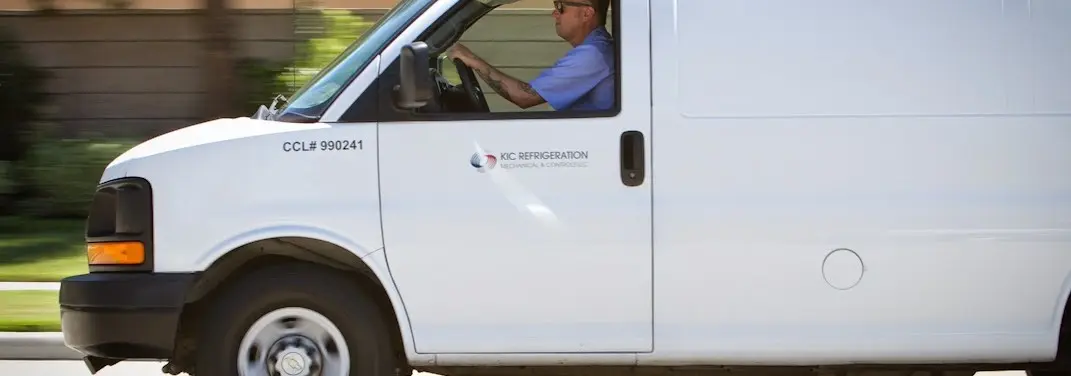 KIC Refrigeration service vehicle serving Brandon area